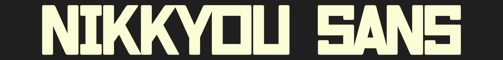 JNGL brand font, designed by Bdice