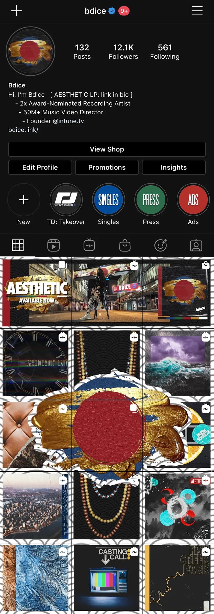 Aesthetic Instagram design 1