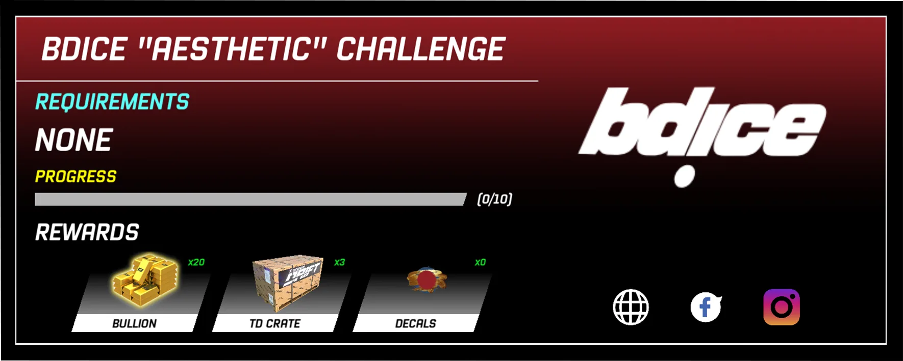 Torque Drift x Bdice, CHALLENGE